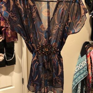 Multi Color Jewel tone blouse